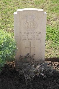 Ismailia War Memorial Cemetery - MacDonald, Angus